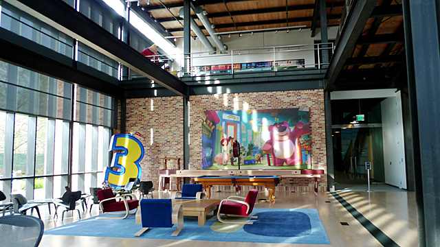 inside the office space at pixar studios