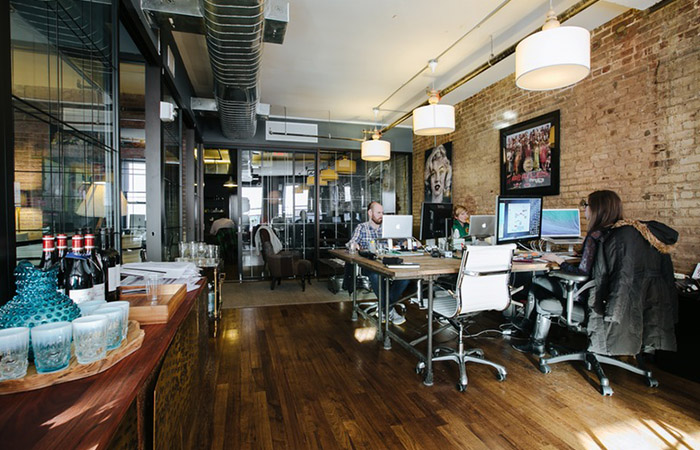WeWork co-working area