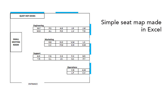 Excel seating map plan