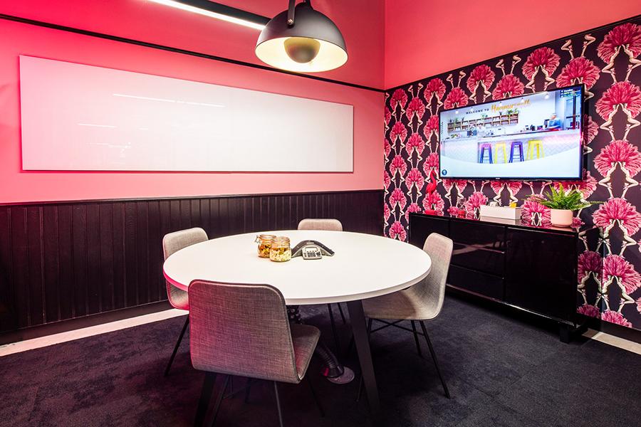 Vibrant meeting room at WorkLife - Soho 